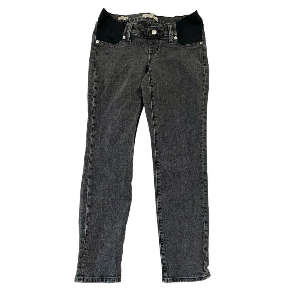 Madewell Black Wash Maternity Jeans